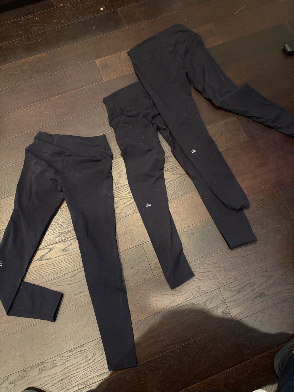 ALO Yoga Black High-Rise Leggings Trio